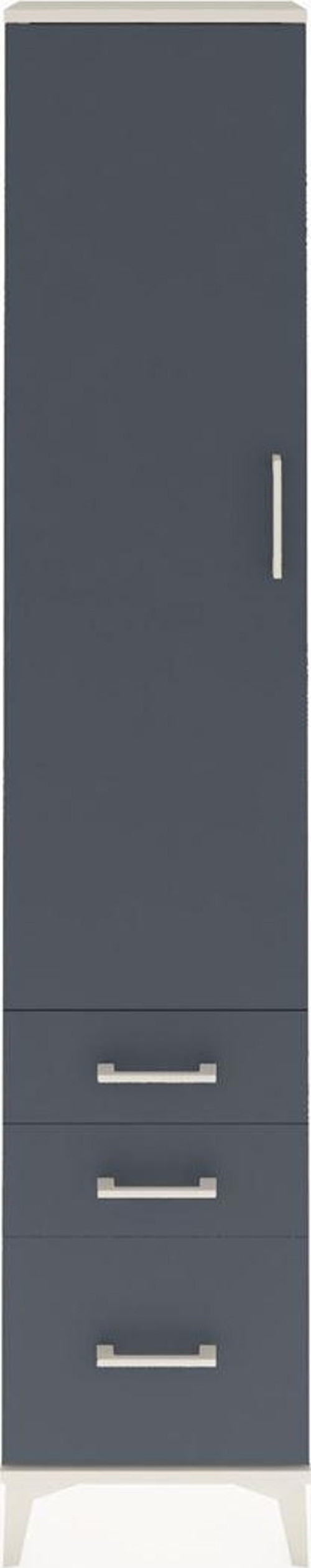 Arges Dolap 2 Raflı 3 Çekmeceli Tek Askılı 44x30x221 Aytaşı-Antrasit