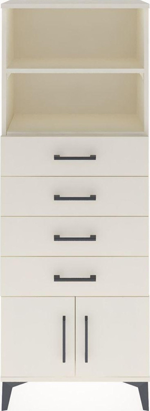 Arges Dolap 2 Raflı 4 Çekmeceli 2 Kapaklı 60x30x163 Aytaşı-Aytaşı