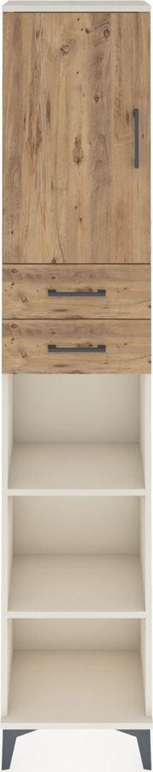 Arges Dolap 4 Raflı 2 Çekmeceli Tek Kapaklı 44x30x221 Aytaşı-Çam
