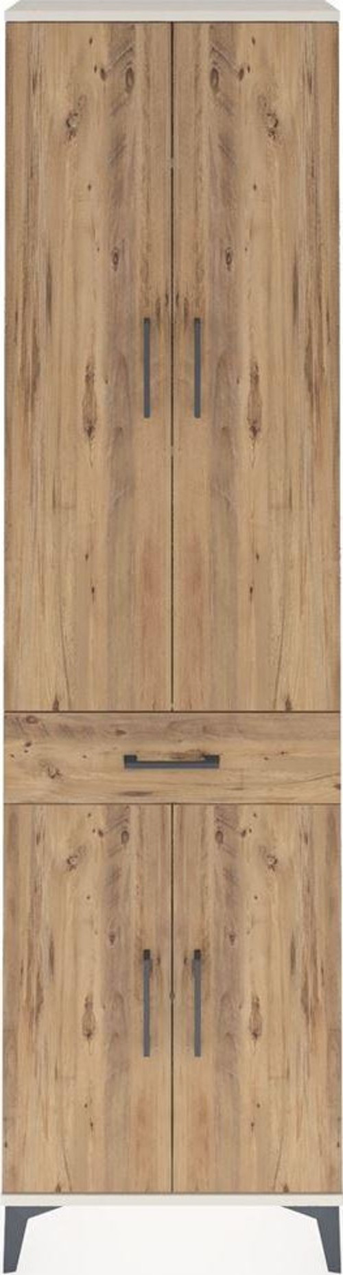 Arges Dolap 4 Raflı Tek Çekmeceli 4 Kapaklı 60x30x221 Aytaşı-Çam