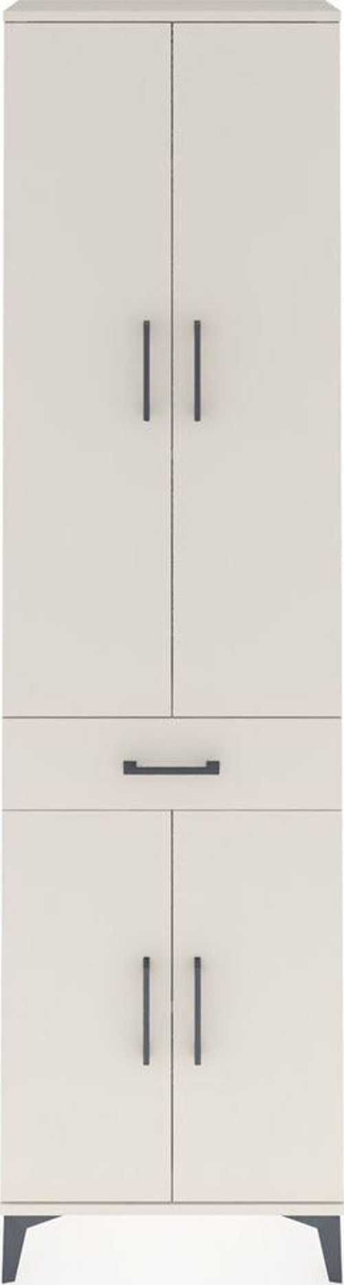 Arges Dolap 4 Raflı Tek Çekmeceli 4 Kapaklı 60x30x221 Aytaşı-Aytaşı