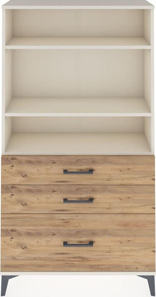 Arges Dolap 3 Raflı 3 Çekmeceli 88x30x163 Aytaşı-Çam