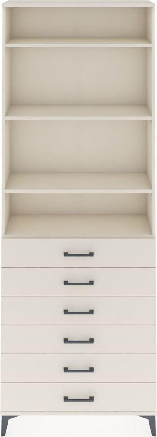 Arges Dolap 4 Raflı 6 Çekmeceli 88 x 30 x 243 cm Aytaşı - Aytaşı