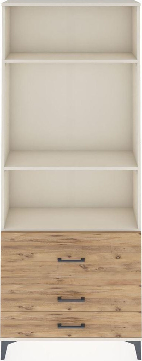 Arges Dolap 3 Raflı 3 Çekmeceli 88 x 30 x 221 cm Aytaşı - Çam