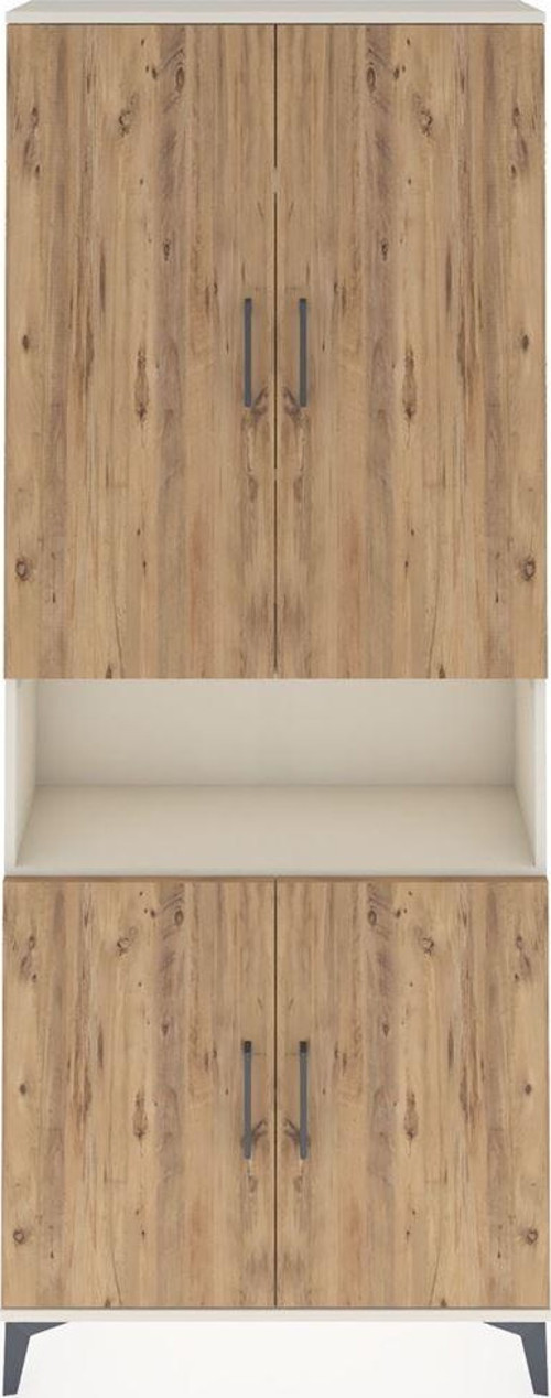 Arges Dolap 5 Raflı 4 Kapaklı 88 x 30 x 221 cm Aytaşı - Çam