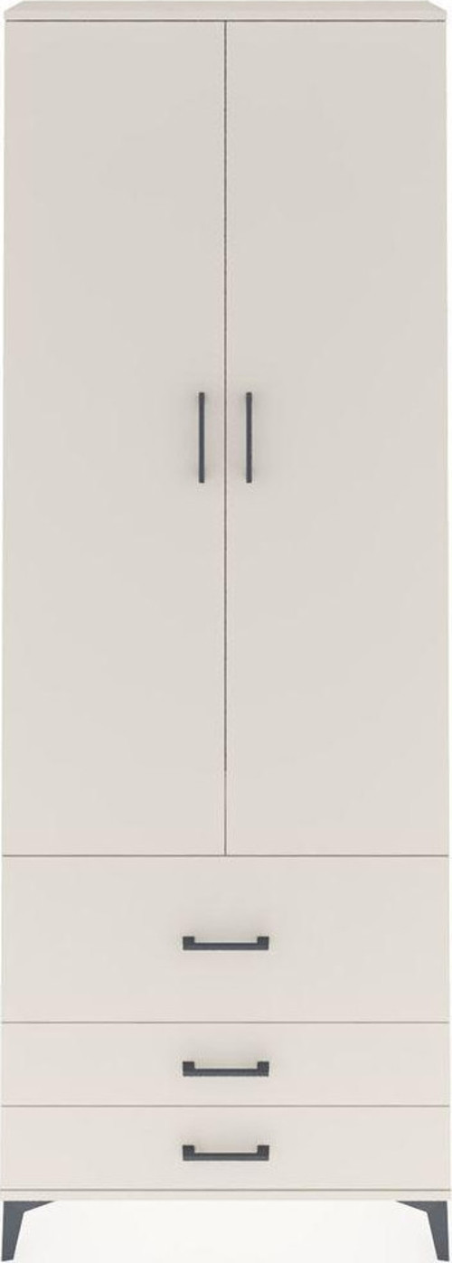 Arges Dolap Tek Raflı 3 Çekmeceli Tek Askılı 88x30x243 Aytaşı-Aytaşı