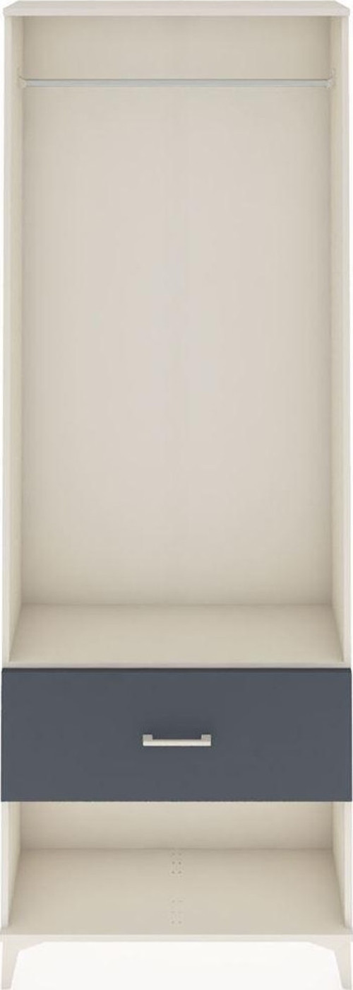 Arges Dolap Tek Raflı Tek Çekmeceli Tek Askılı 88x30x243 Aytaşı-Antrasit