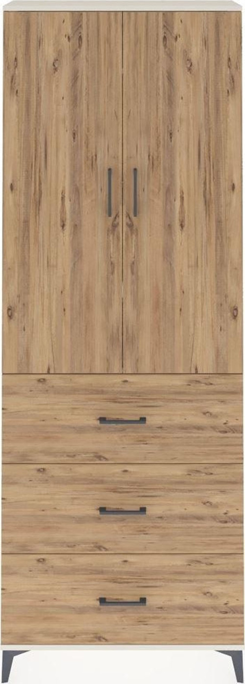 Arges Dolap 4 Raflı 3 Çekmeceli 2 Kapaklı 88x30x243 Aytaşı-Çam