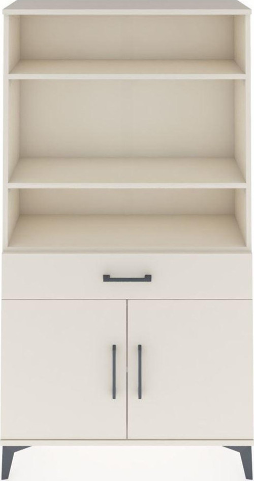 Arges Dolap 3 Raflı Tek Çekmeceli 2 Kapaklı 88x30x163 Aytaşı-Aytaşı