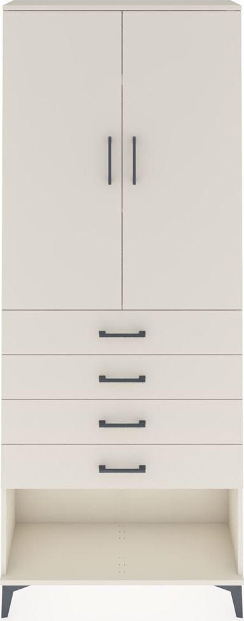 Arges Dolap 3 Raflı 4 Çekmeceli 2 Kapaklı 88x30x221 Aytaşı-Aytaşı