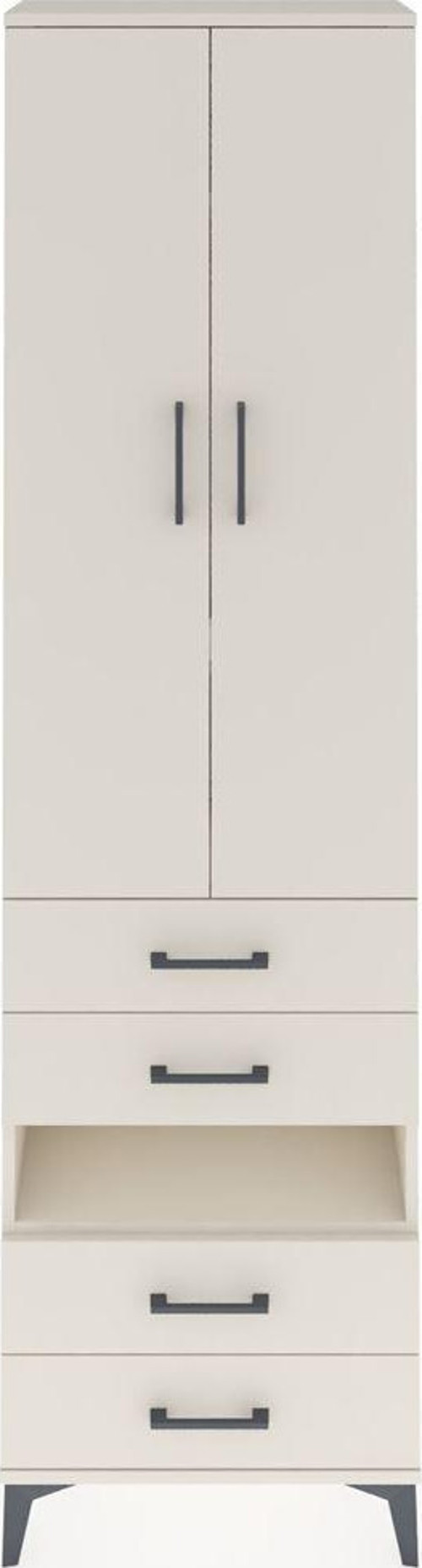 Arges Dolap 4 Raflı 4 Çekmeceli 2 Kapaklı 60x30x221 Aytaşı-Aytaşı