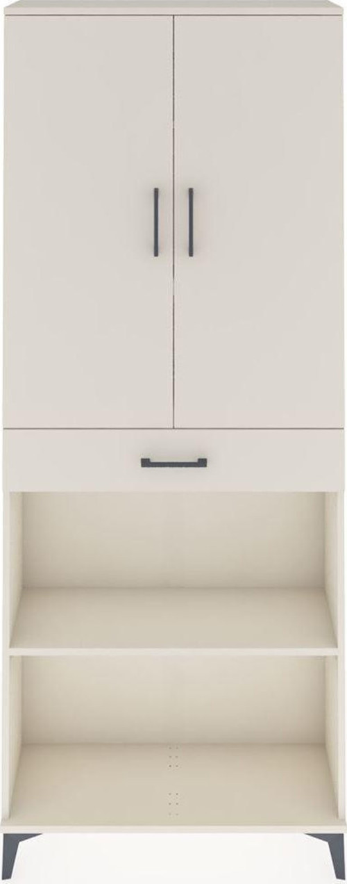 Arges Dolap 4 Raflı Tek Çekmeceli 2 Kapaklı 88x30x221 Aytaşı-Aytaşı