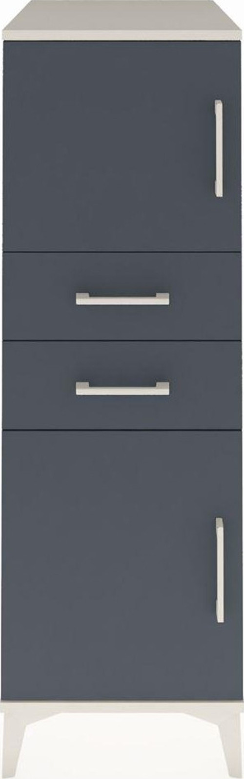 Kronos Dolap 1 Raflı 2 Çekmeceli 2 Kapaklı 44 x 59 x 134 cm Aytaşı - Antrasit