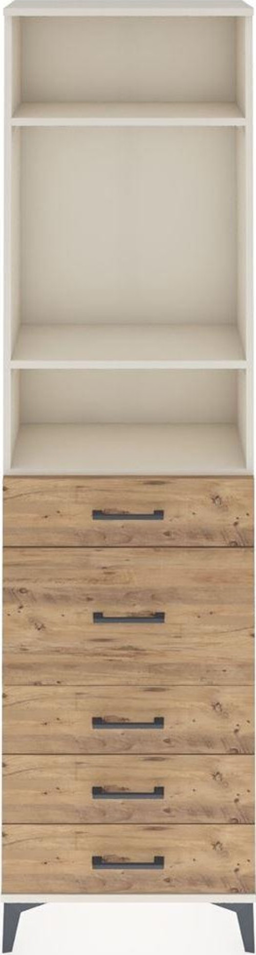 Arges Dolap 3 Raflı 5 Çekmeceli 60x30x221 Aytaşı-Çam