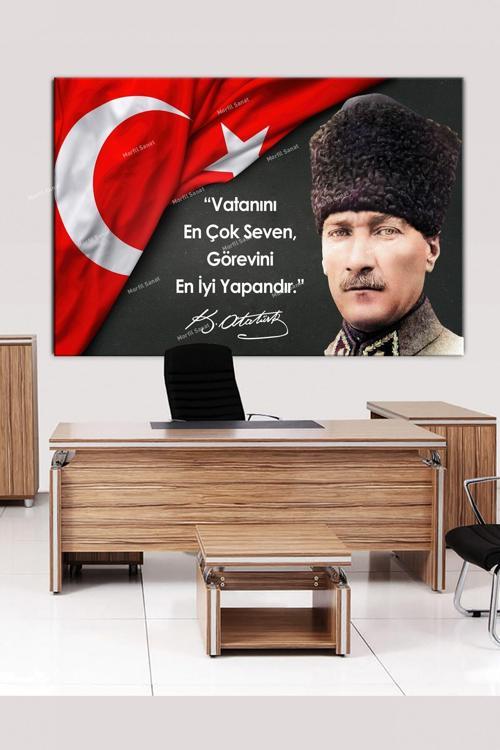 Atatürk Kanvas Tablo