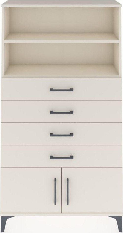 Arges Dolap 2 Raflı 4 Çekmeceli 2 Kapaklı 88x30x163 Aytaşı-Aytaşı