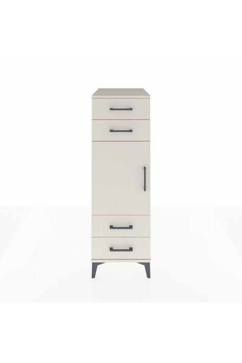 Kronos Dolap 2 Raflı 4 Çekmeceli 1 Kapaklı 44 x 59 x 134 cm Aytaşı - Aytaşı