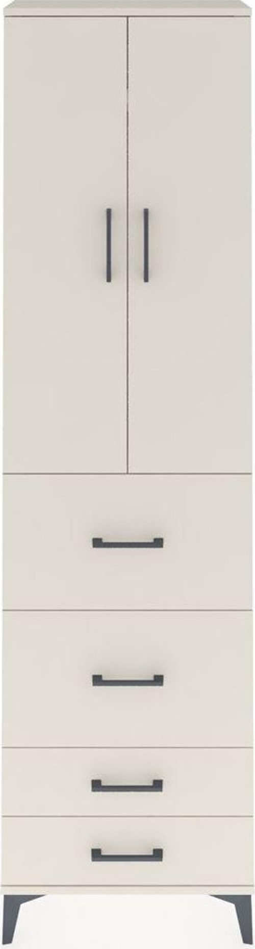 Arges Dolap 2 Raflı 4 Çekmeceli Tek Askılı 60x30x221 Aytaşı-Aytaşı