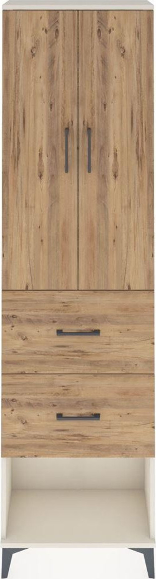 Arges Dolap 2 Raflı 2 Çekmeceli 1 Askılı 60 x 30 x 221 cm Aytaşı - Çam