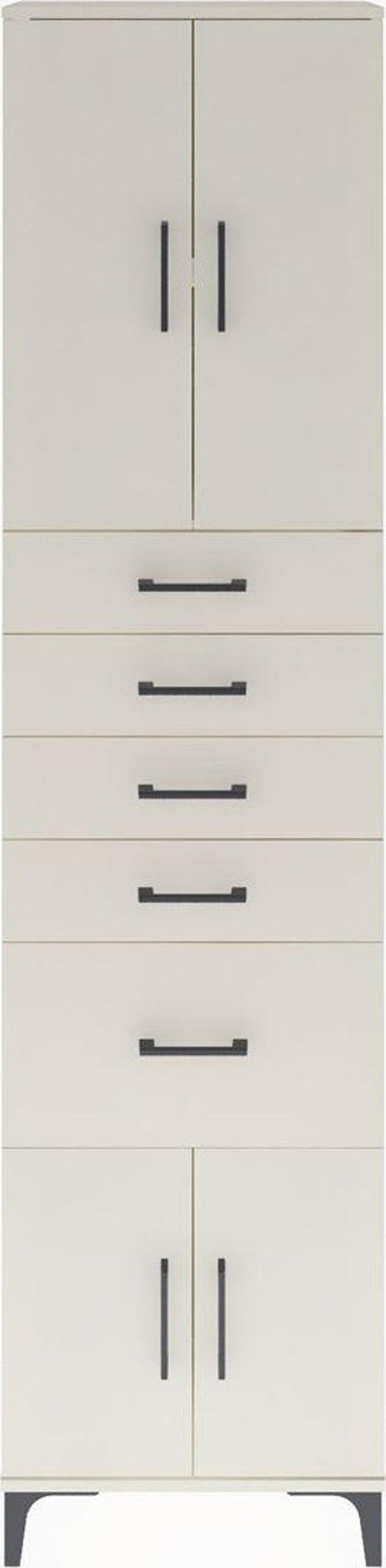 Arges Dolap 2 Raflı 5 Çekmeceli 4 Kapaklı 60 x 30 x 243 cm Aytaşı - Aytaşı