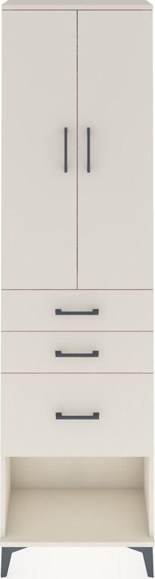 Arges Dolap 3 Raflı 3 Çekmeceli 2 Kapaklı 60x30x221 Aytaşı-Aytaşı