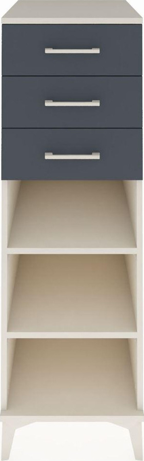 Kronos Dolap 2 Raflı 3 Çekmeceli 44x59x134 Aytaşı-Antrasit