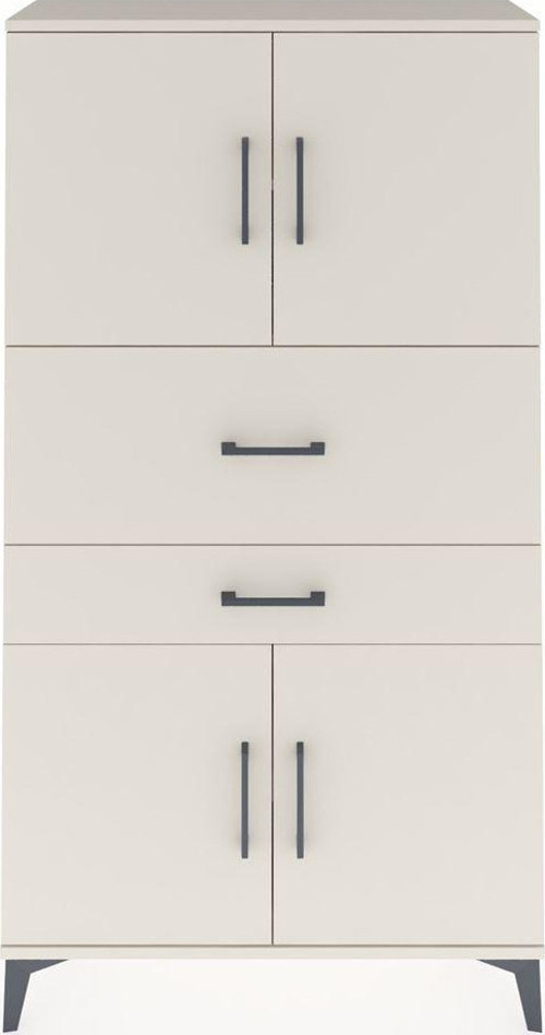 Arges Dolap 3 Raflı 2 Çekmeceli 4 Kapaklı 88x30x163 Aytaşı-Aytaşı