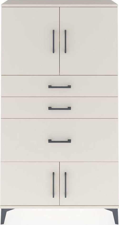 Arges Dolap 2 Raflı 3 Çekmeceli 4 Kapaklı 88x30x163 Aytaşı-Aytaşı
