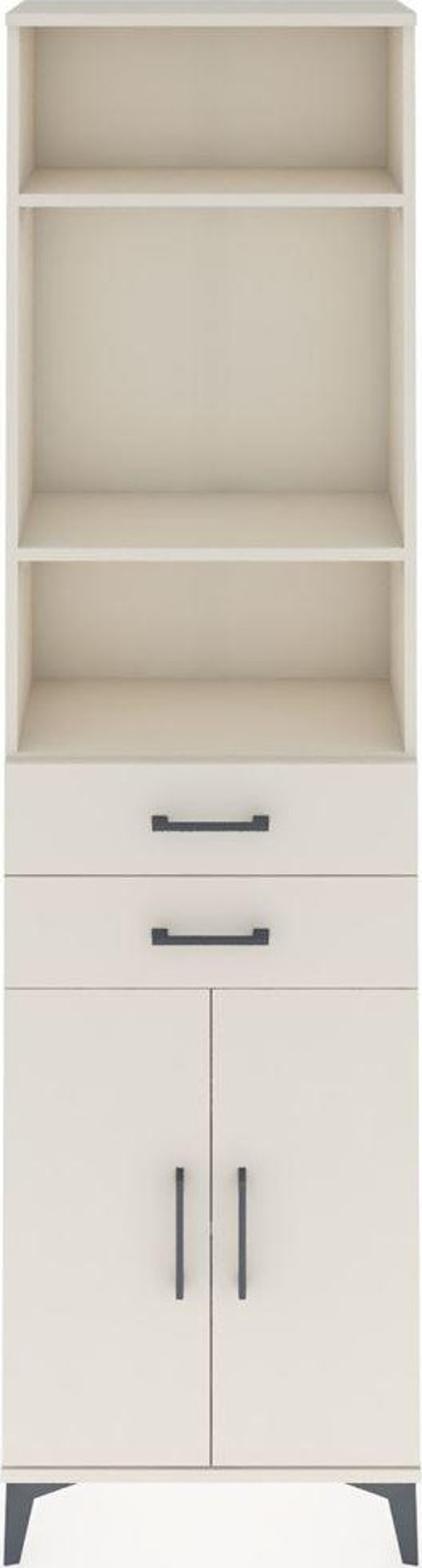 Arges Dolap 4 Raflı 2 Çekmeceli 2 Kapaklı 60x30x221 Aytaşı-Aytaşı