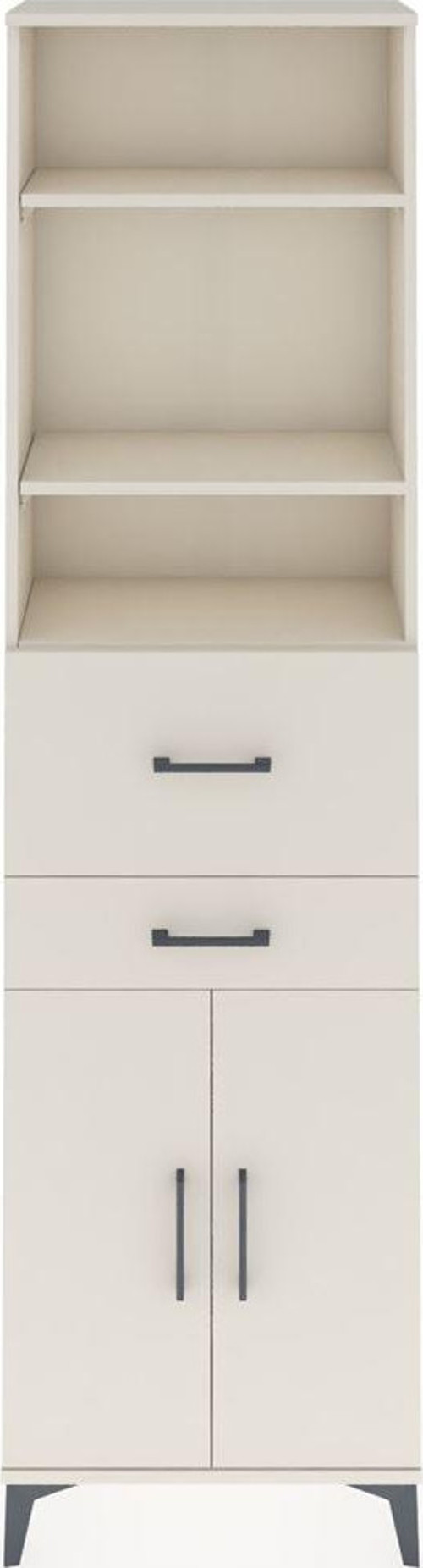 Arges Dolap 4 Raflı 2 Çekmeceli 2 Kapaklı 60x30x221 Aytaşı-Aytaşı