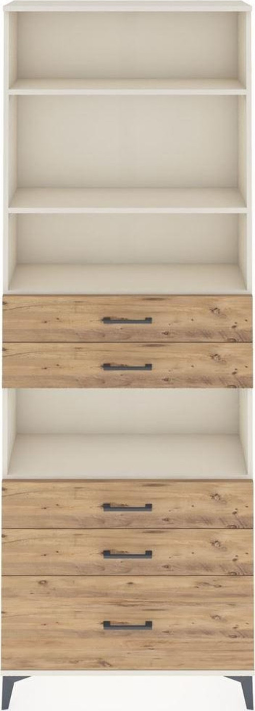 Arges Dolap 4 Raflı 5 Çekmeceli 88x30x243 Aytaşı-Çam