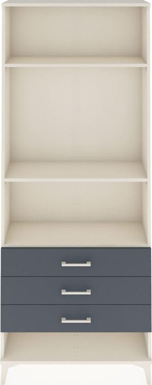 Arges Dolap 3 Raflı 3 Çekmeceli 88x30x221 Aytaşı-Antrasit