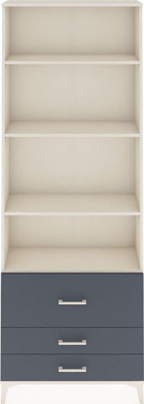 Arges Dolap 4 Raflı 3 Çekmeceli 88x30x243 Aytaşı-Antrasit
