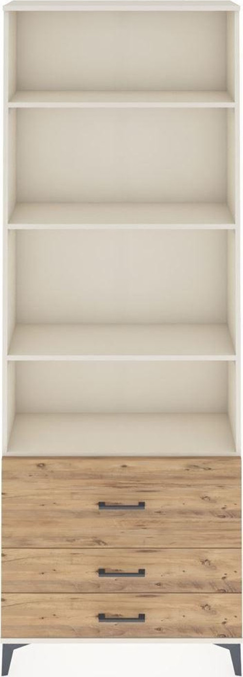 Arges Dolap 4 Raflı 3 Çekmeceli 88x30x243 Aytaşı-Çam