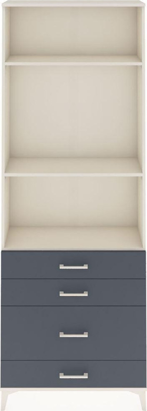 Arges Dolap 3 Raflı 4 Çekmeceli 88x30x243 Aytaşı-Antrasit