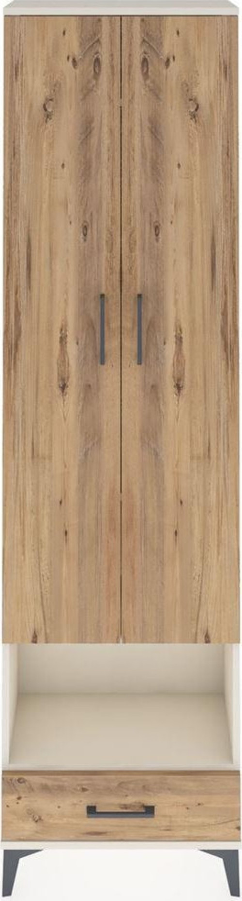 Arges Dolap 4 Raflı 1 Çekmeceli 1 Askılı 60 x 30 x 221 cm Aytaşı - Çam