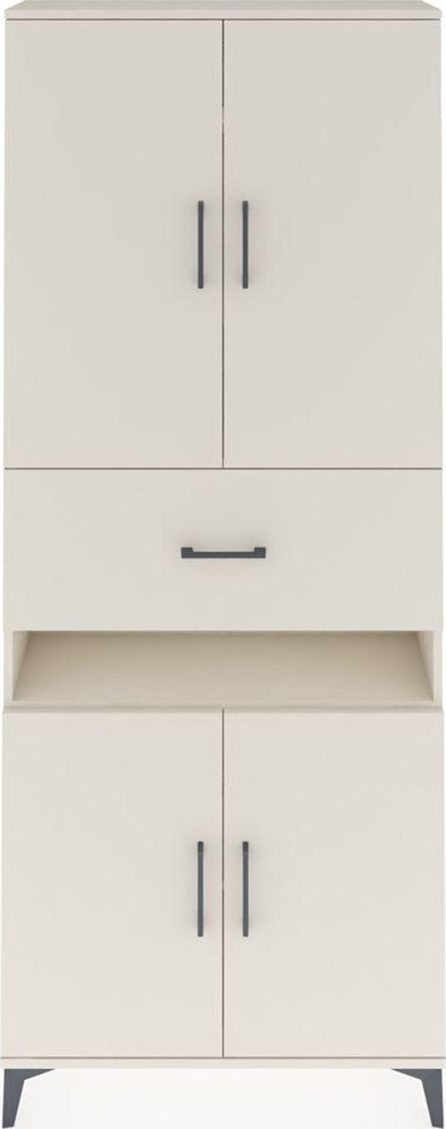 Arges Dolap 5 Raflı Tek Çekmeceli 4 Kapaklı 88x30x221 Aytaşı-Aytaşı