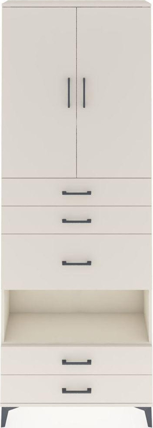 Arges Dolap 4 Raflı 5 Çekmeceli 2 Kapaklı 88x30x243 Aytaşı-Aytaşı