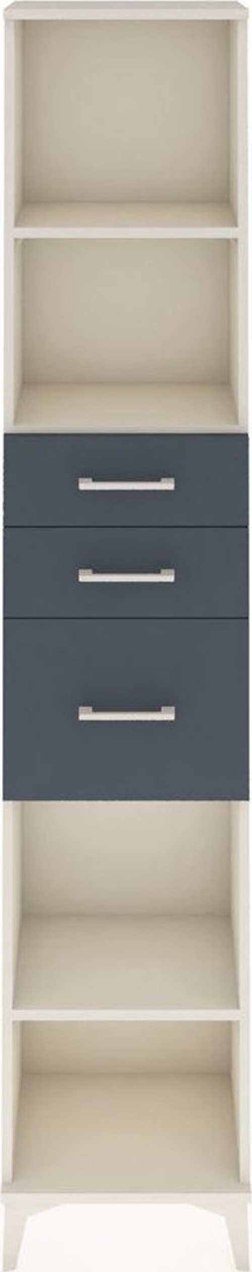 Arges Dolap 3 Raflı 3 Çekmeceli 44x30x221 Aytaşı-Antrasit