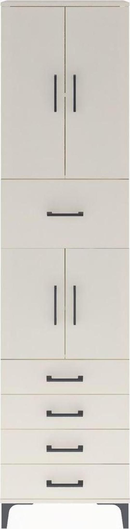 Arges Dolap 4 Raflı 5 Çekmeceli 4 Kapaklı 60x30x243 Aytaşı-Aytaşı