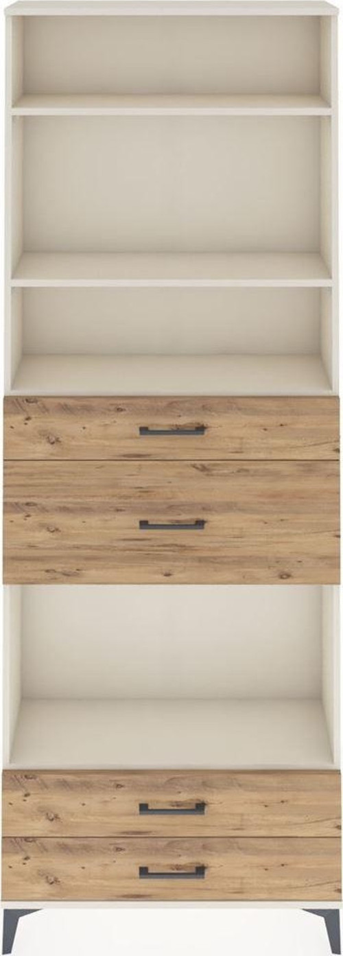 Arges Dolap 4 Raflı 4 Çekmeceli 88x30x243 Aytaşı-Çam