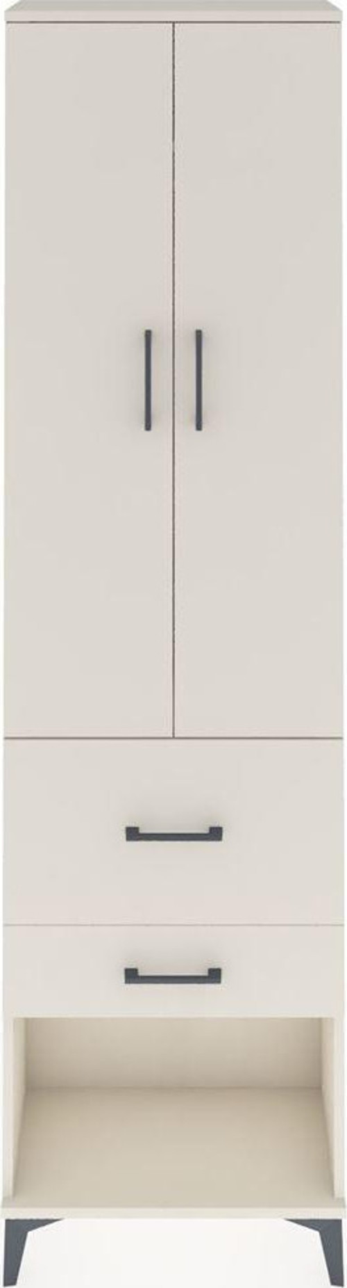 Arges Dolap 2 Raflı 2 Çekmeceli Tek Askılı 60x30x221 Aytaşı-Aytaşı