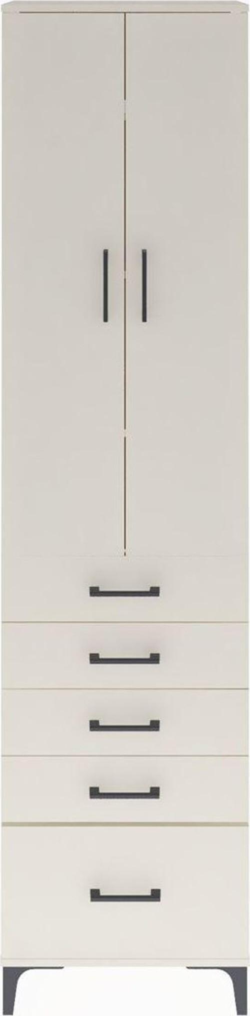 Arges Dolap 4 Raflı 5 Çekmeceli 2 Kapaklı 60x30x243 Aytaşı-Aytaşı