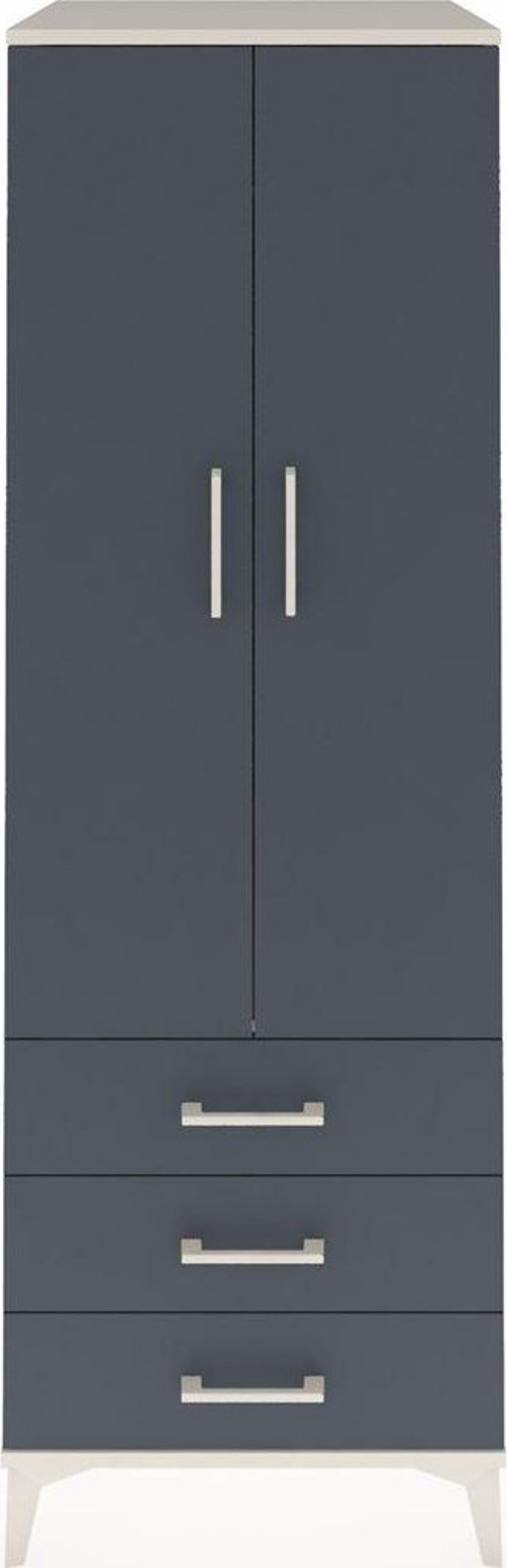Kronos Dolap 1 Raflı 3 Çekmeceli 1 Askılı 60 x 59 x 182 cm Aytaşı - Antrasit