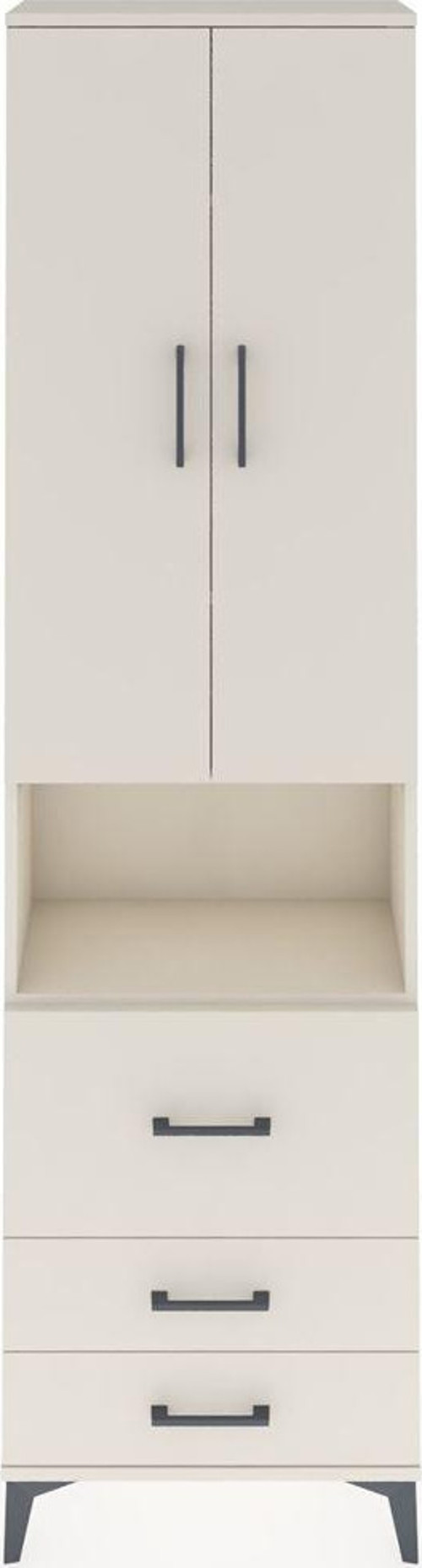 Arges Dolap 4 Raflı 3 Çekmeceli 2 Kapaklı 60x30x221 Aytaşı-Aytaşı
