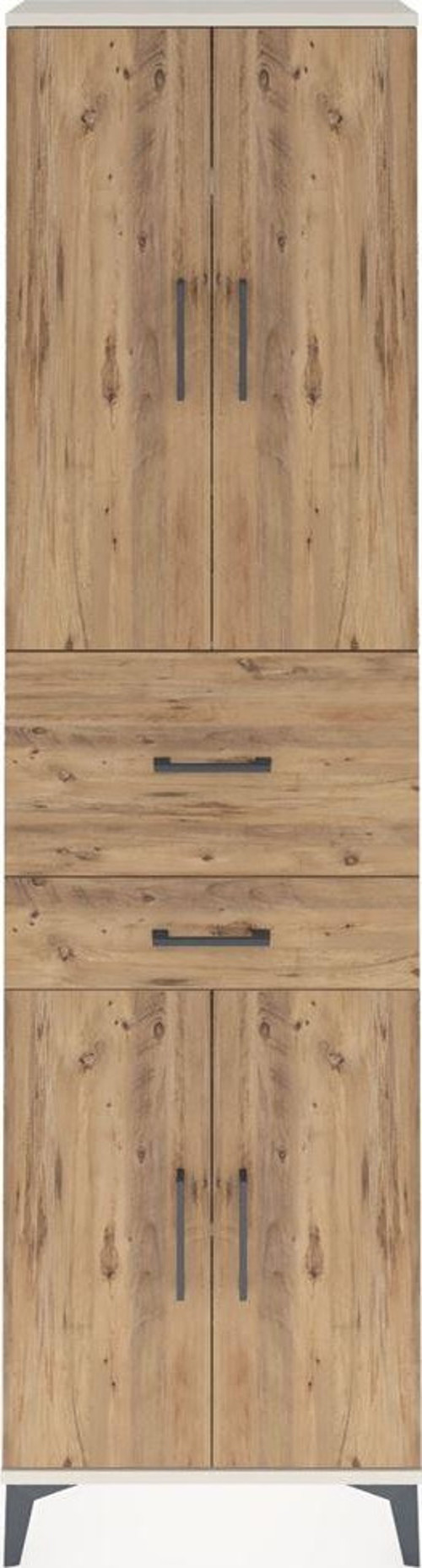 Arges Dolap 4 Raflı 2 Çekmeceli 4 Kapaklı 60x30x221 Aytaşı-Çam