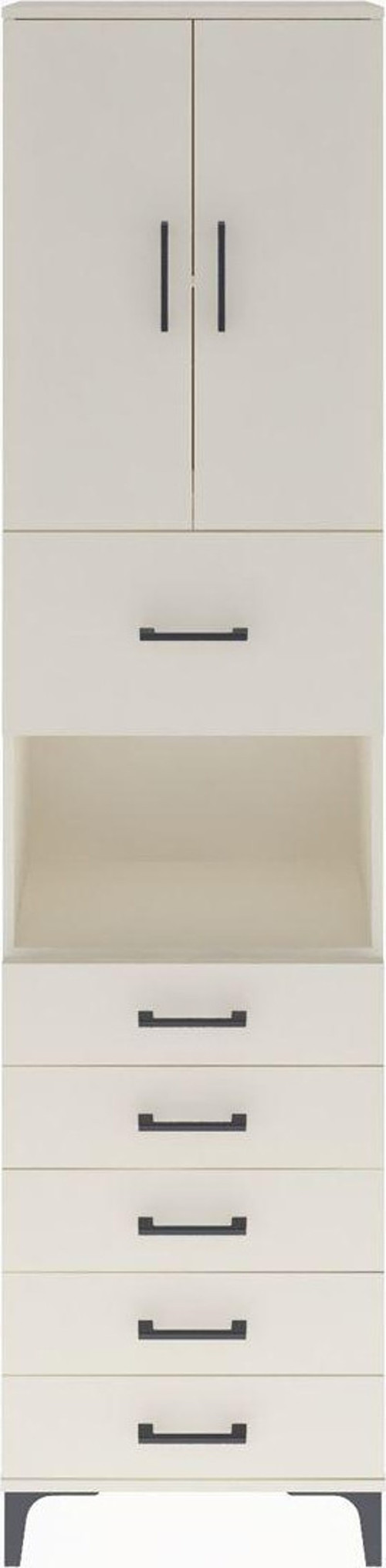 Arges Dolap 3 Raflı 6 Çekmeceli 2 Kapaklı 60x30x243 Aytaşı-Aytaşı