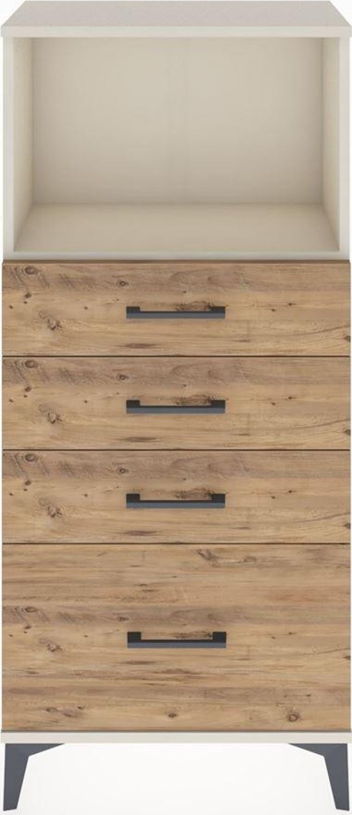 Hyperion Dolap Tek Raflı 4 Çekmeceli 60x44x134 Aytaşı-Çam