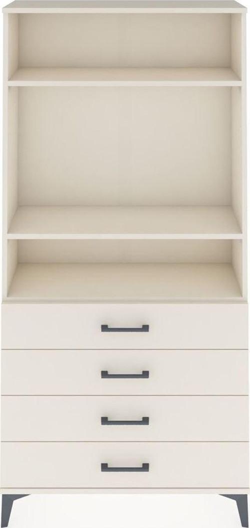 Arges Dolap 3 Raflı 4 Çekmeceli 88x30x182 Aytaşı-Aytaşı