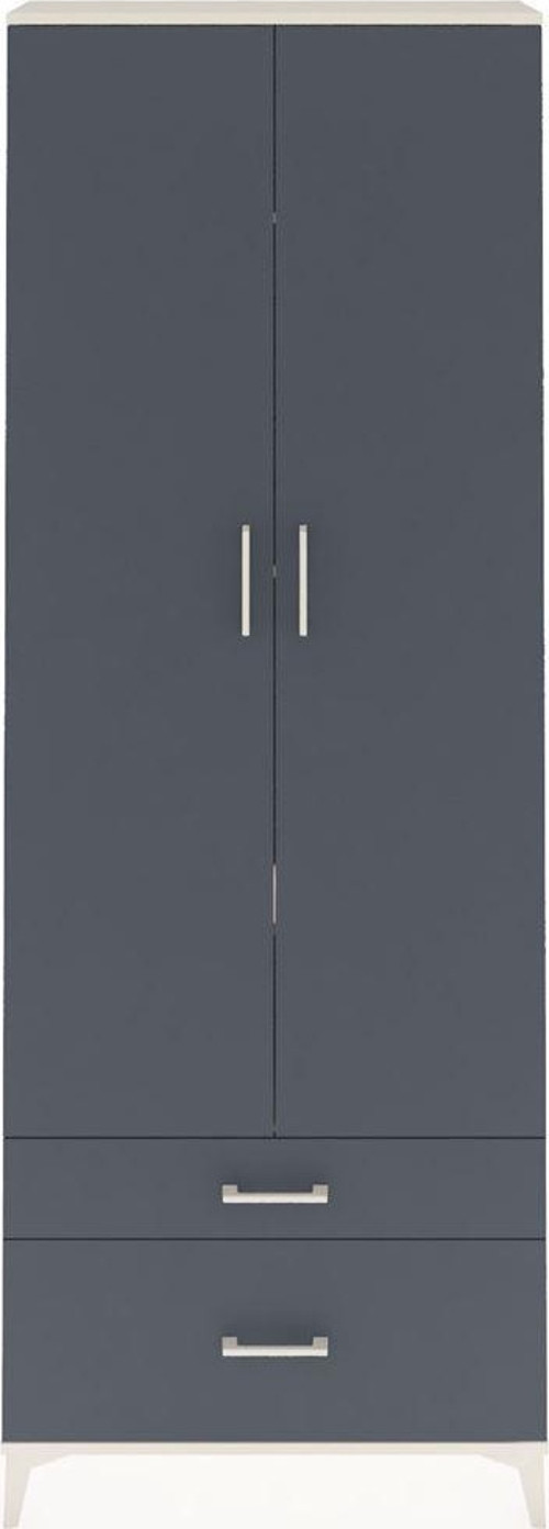 Arges Dolap 4 Raflı 2 Çekmeceli 2 Kapaklı 88x30x243 Aytaşı-Antrasit